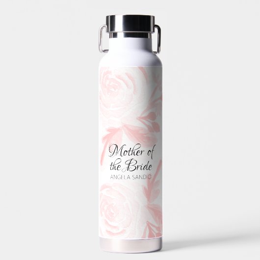 Bouteille D'eau Cadeaux de mariage floraux à l'aquarelle pour mère (Avant)
