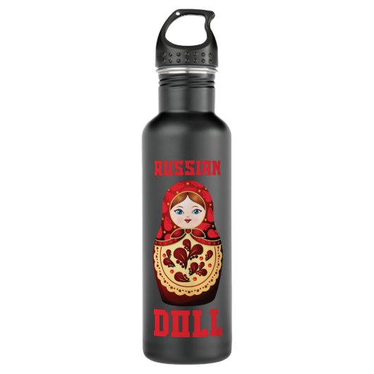 Bouteille D'eau Cadeaux Idea Matryoshka Poupée Unisex Russie Touri (Devant)