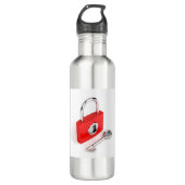 Bouteille D'eau Cadenas et clé (Devant)