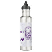 Bouteille D'eau Café et livres Aimer la lecture mignonne (Droite)