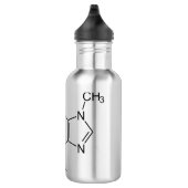 Bouteille D'eau Caféine Molécule Chimie Café Atomes (Droite)