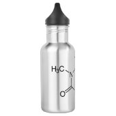 Bouteille D'eau Caféine Molécule Chimie Café Atomes (Gauche)