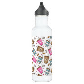 Bouteille D'eau Cafés, Haricots, Coeurs, Amateur De Café (Droite)