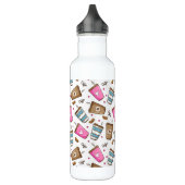 Bouteille D'eau Cafés, Haricots, Coeurs, Amateur De Café (Gauche)