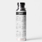 Bouteille D'eau Calendrier 2025 Sur Le Bouleau Blanc (Gauche)