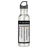 Bouteille D'eau Calendrier des programmeurs (Devant)