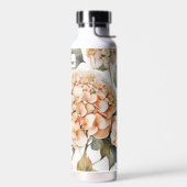 Bouteille D'eau Calligraphie florale classique du boho vert orange (Gauche)