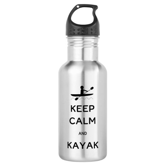 Bouteille D'eau Calme et Kayak (Devant)