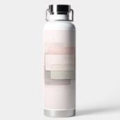 Bouteille D'eau Calques pastel doux art IA (Plage)