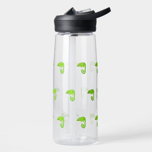 Bouteille D'eau Caméléon vert mignon (Gauche)