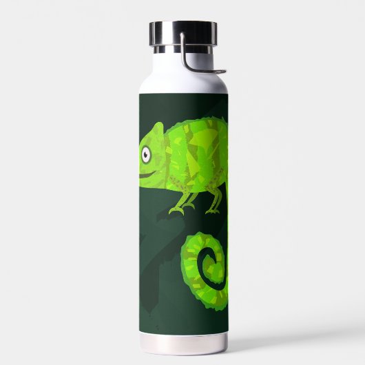 Bouteille D'eau Caméléon vert mignon (Gauche)