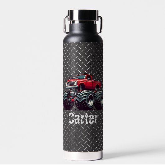 Bouteille D'eau Camion monstre rouge (Avant)
