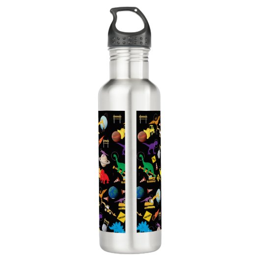 Bouteille D'eau Camions de construction Astronaut Dinosaures dans  (Dos)