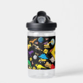 Bouteille D'eau Camions de construction Astronaut Dinosaures dans  (Avant)