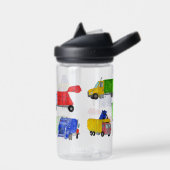 Bouteille D'eau Camions Poubelles Peints Garçons Monogramme (Gauche)