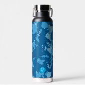 Bouteille D'eau Camo bleu #3.1 Cuivre noir (Avant)