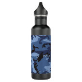Bouteille D'eau Camouflage bleu marine, Militaire, Armée (Gauche)
