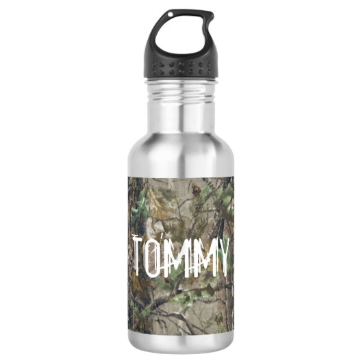 Bouteille d'eau - camouflage de chasse (Devant)