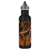 Bouteille D'eau Camouflage Deep Woods Restez Calme Votre Texte ! (Gauche)