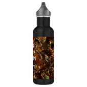Bouteille D'eau Camouflage Deep Woods Restez Calme Votre Texte ! (Droite)