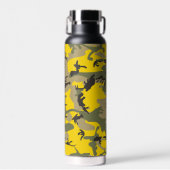 Bouteille D'eau Camouflage jaune et vert, Militaire, Armée (Avant)