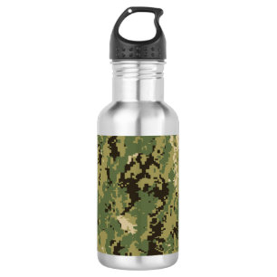 Bouteille D'eau Camouflage naval Woodland