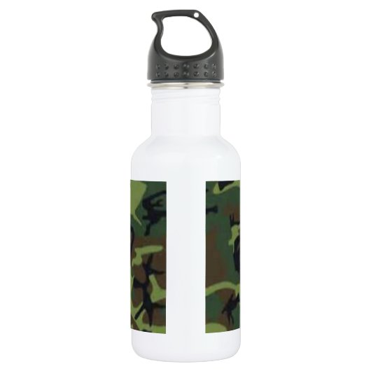 Bouteille D'eau Camouflage noir (Dos)