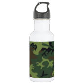 Bouteille D'eau Camouflage noir (Devant)
