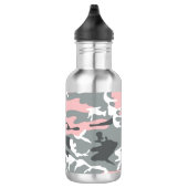 Bouteille D'eau Camouflage rose et gris, Militaire, Armée (Droite)