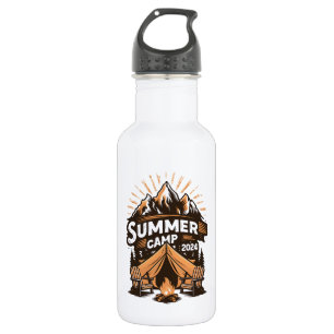 Bouteille D'eau Camp d'été 2024 Vacances de camping d'été Correspo