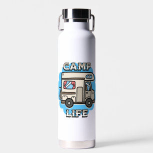 Bouteille D'eau Camp Life Roulotte Rétro Personnalisée