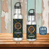 Bouteille D'eau Campbell Crest sur Tartan