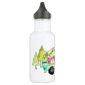 Bouteille D'eau Camper joyeux rétro mignon et fantasque (Gauche)