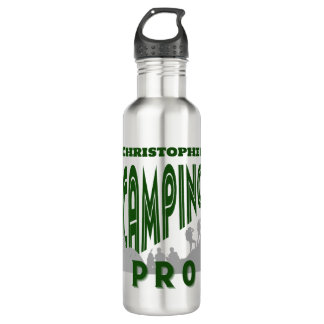 Bouteille D'eau Camper pro - personnalisez avec le nom de Lui