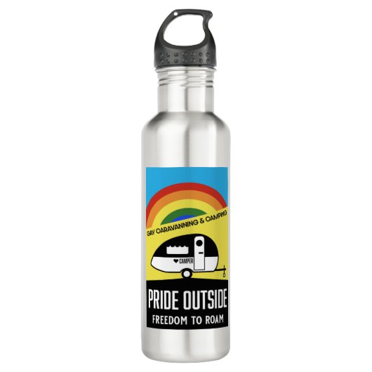 Bouteille D'eau Camping caravane gay (Devant)