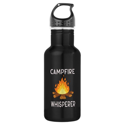 Bouteille D'eau Camping - Chuchoteur de feu de camp (Devant)