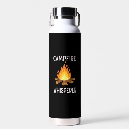 Bouteille D'eau Camping - Chuchoteur de feu de camp  (Avant)