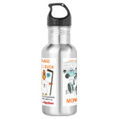 Bouteille d'eau Canard Ange Orange (Dos)