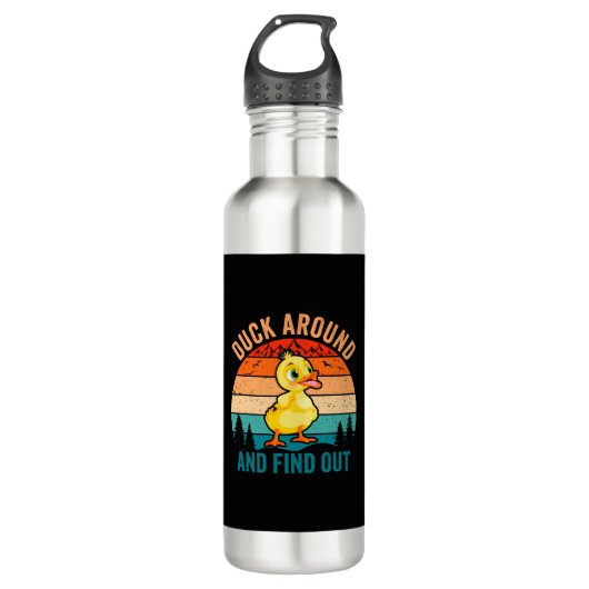Bouteille D'eau Canard Autour Et Découvrez (Devant)