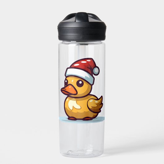 Bouteille D'eau Canard de Noël en chapeau de Santa (Extérieur)
