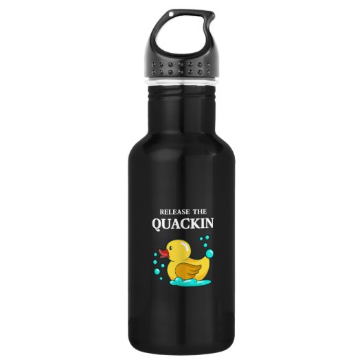 Bouteille D'eau Canard - Relâchez Le Quackin (Devant)