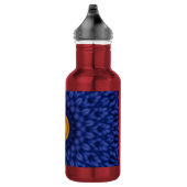 Bouteille D'eau Canard sur bleu kaléidoscope (Droite)