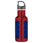 Bouteille D'eau Canard sur bleu kaléidoscope (Dos)