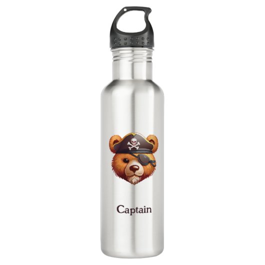 Bouteille D'eau Capitaine Bear (Devant)