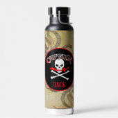 Bouteille D'eau Capitaine pirate personnalisée (Gauche)