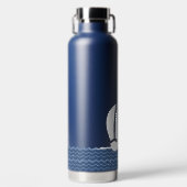 Bouteille D'eau Capitaine (Votre Nom) isolée (Avant)