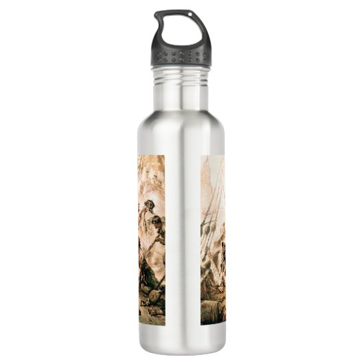 Bouteille D'eau Capture, Barbe noire pirate, Revenge de la reine A (Dos)