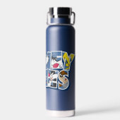 Bouteille D'eau Caractères LOONEY TUNES™ en lettres (Arrière)