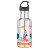 Bouteille D'eau Caraïbes Pirates Island Ocean Whale Boys (Devant)