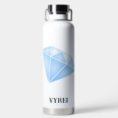 Bouteille D'eau Carat diamant bleu brillant (Plage)